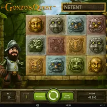 55Bet - Gonzo's Quest Slot Game - NetEnt