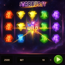 55Bet - Starburst Slot Game - NetEnt Classic Slot